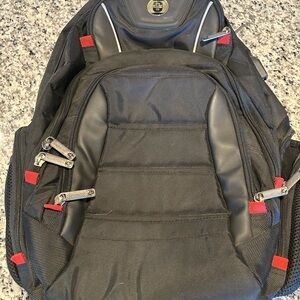 Swiss digital Laptop Travel Backpack with built in charging Black